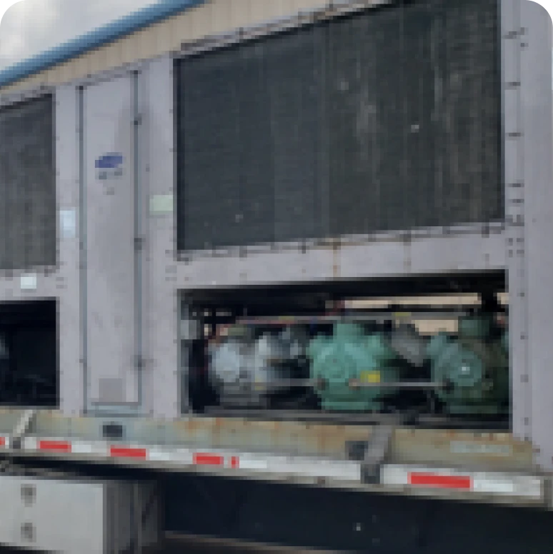 Large air conditioning system outdoors